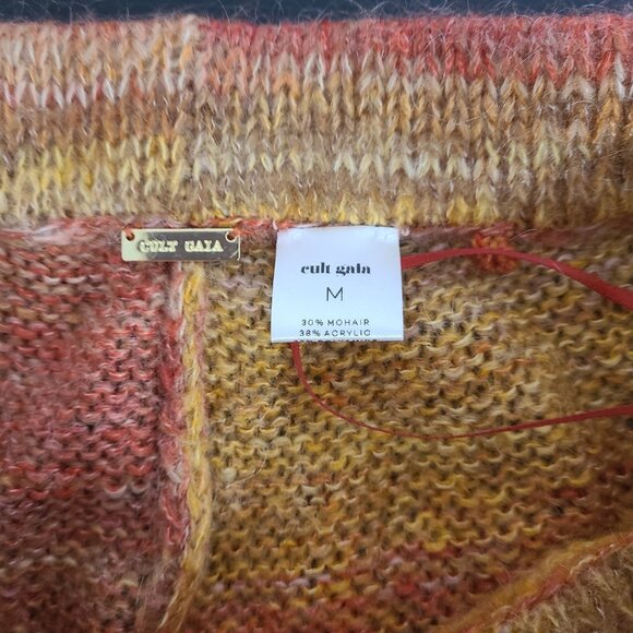 Cult Gaia Lounge Set Sunset Space Dye Orande Size M Mohair - Picture 10 of 12